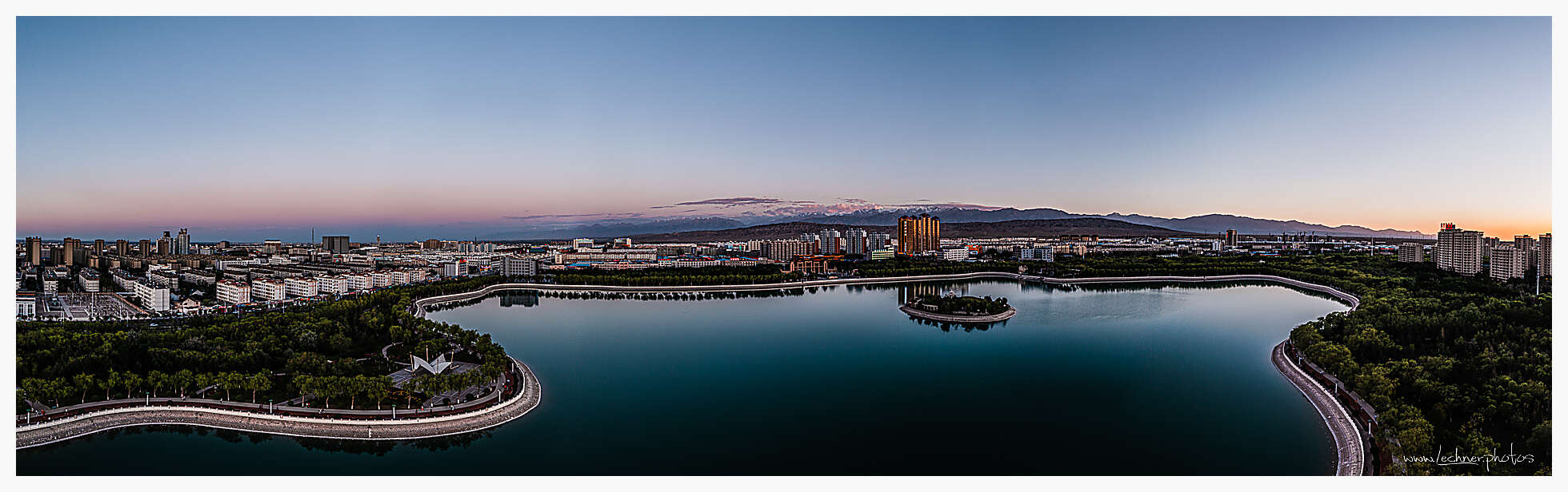 Jiayuguan Lake Panorama